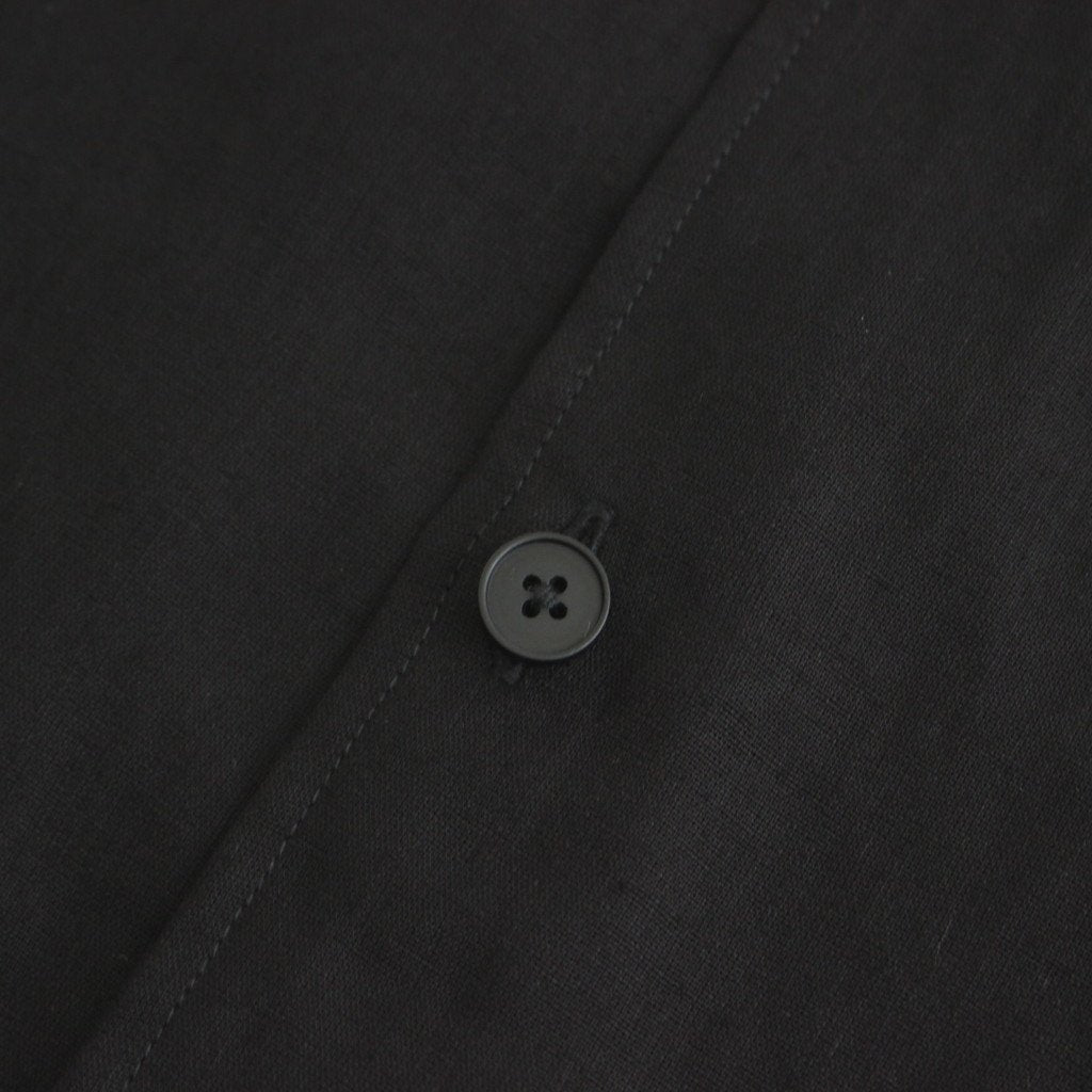 FCVSH | スラブトリアセテート・ガーゼ スモールカラーワイドシャツ #BLACK [AR_FR011SF]