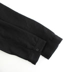 FCVSH | スラブトリアセテート・ガーゼ スモールカラーワイドシャツ #BLACK [AR_FR011SF]