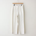 CHINO CLOTH PANTS TUCK STRAIGHT #WHITE [61606]