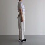 CHINO CLOTH PANTS TUCK STRAIGHT #WHITE [61606]