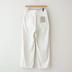 CHINO CLOTH PANTS TUCK STRAIGHT #WHITE [61606]