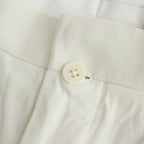 CHINO CLOTH PANTS TUCK STRAIGHT #WHITE [61606]