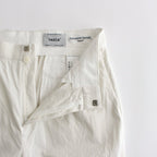 CHINO CLOTH PANTS TUCK STRAIGHT #WHITE [61606]