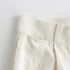 CHINO CLOTH PANTS TUCK STRAIGHT #WHITE [61606]