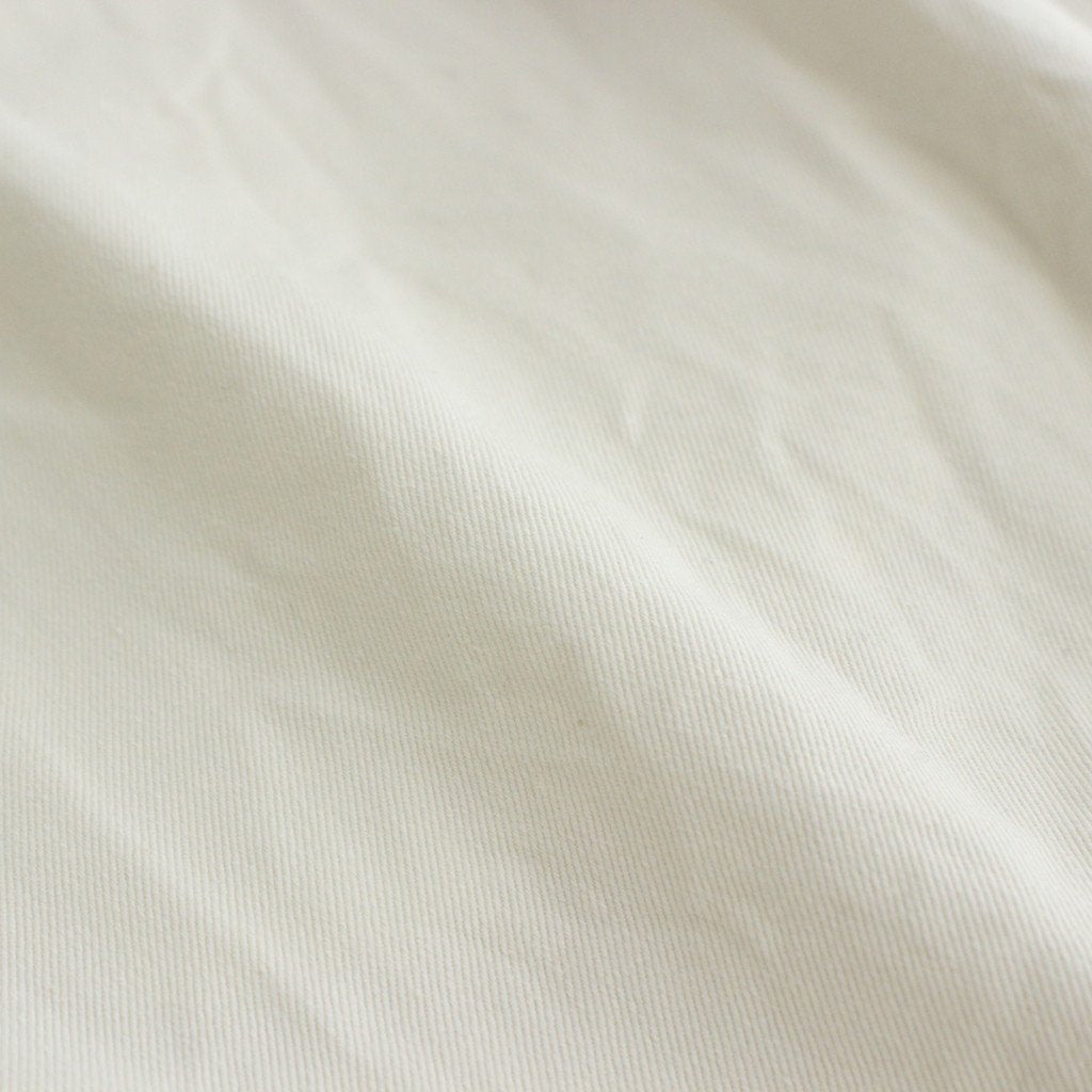 CHINO CLOTH PANTS TUCK STRAIGHT #WHITE [61606]