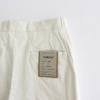 CHINO CLOTH PANTS TUCK STRAIGHT #WHITE [61606]