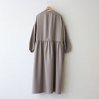 NGSGOP | ポリエステルフラノツイル ギャザーワンピース #PALE GREIGE [CW_NC034OP]