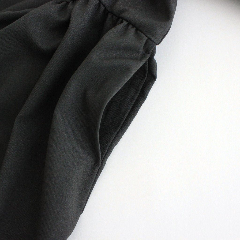 NGSGOP | ポリエステルフラノツイル ギャザーワンピース #GRAPHITE GREY [CW_NC034OP]