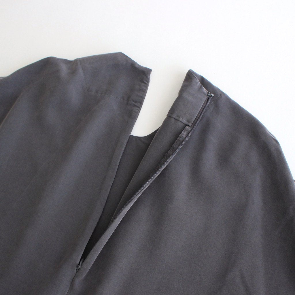 NGSGOP | フィブリルテンセル・ポプリン ギャザーワンピース #SLATE GREY [CW_NC107OP]