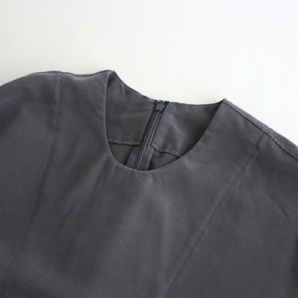 NGSGOP | フィブリルテンセル・ポプリン ギャザーワンピース #SLATE GREY [CW_NC107OP]