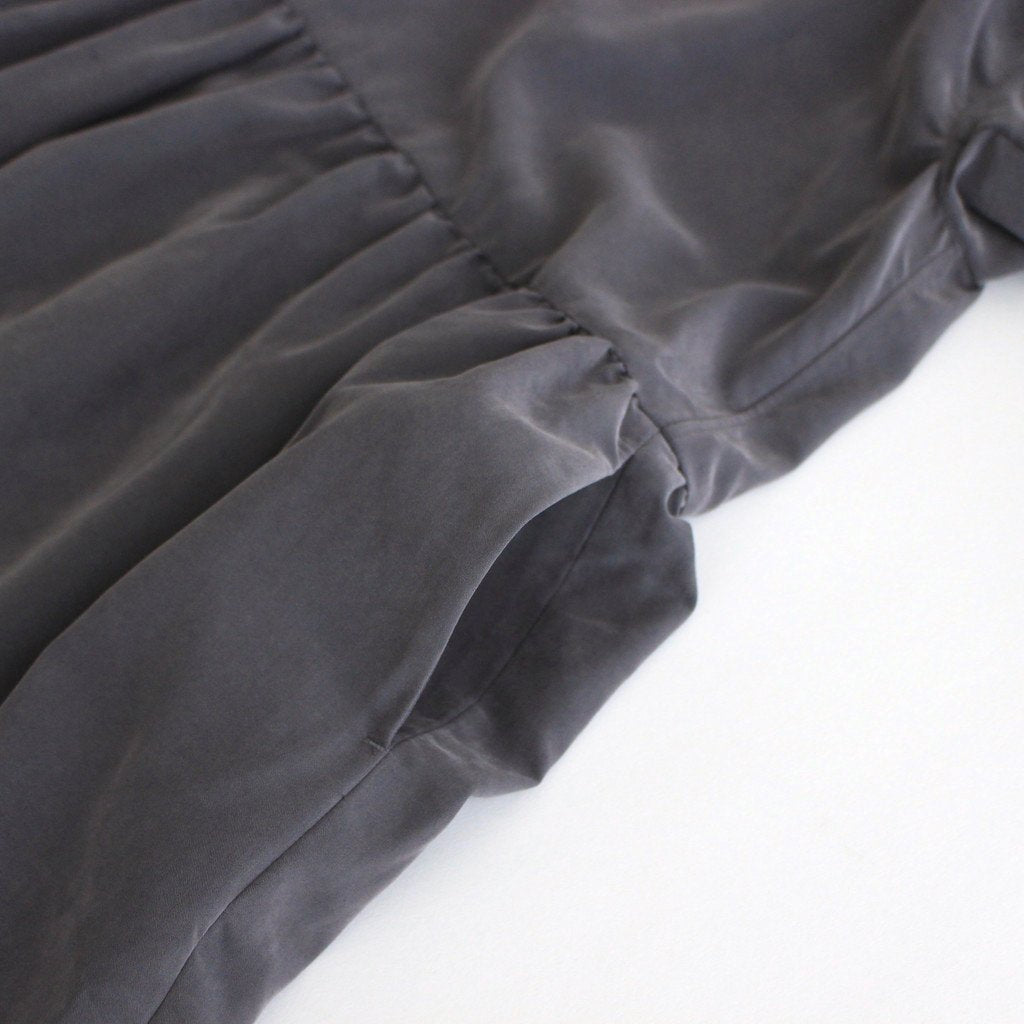 NGSGOP | フィブリルテンセル・ポプリン ギャザーワンピース #SLATE GREY [CW_NC107OP]