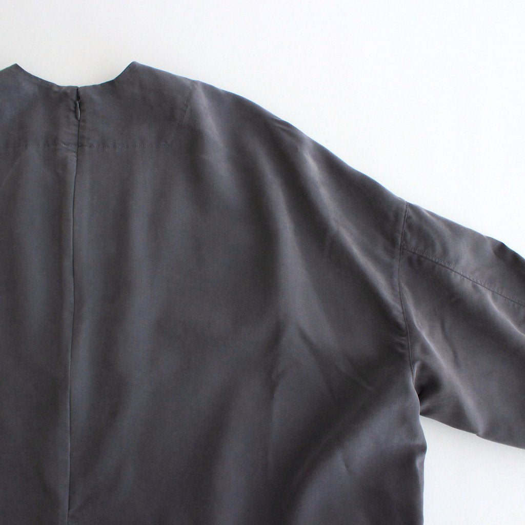 NGSGOP | フィブリルテンセル・ポプリン ギャザーワンピース #SLATE GREY [CW_NC107OP]