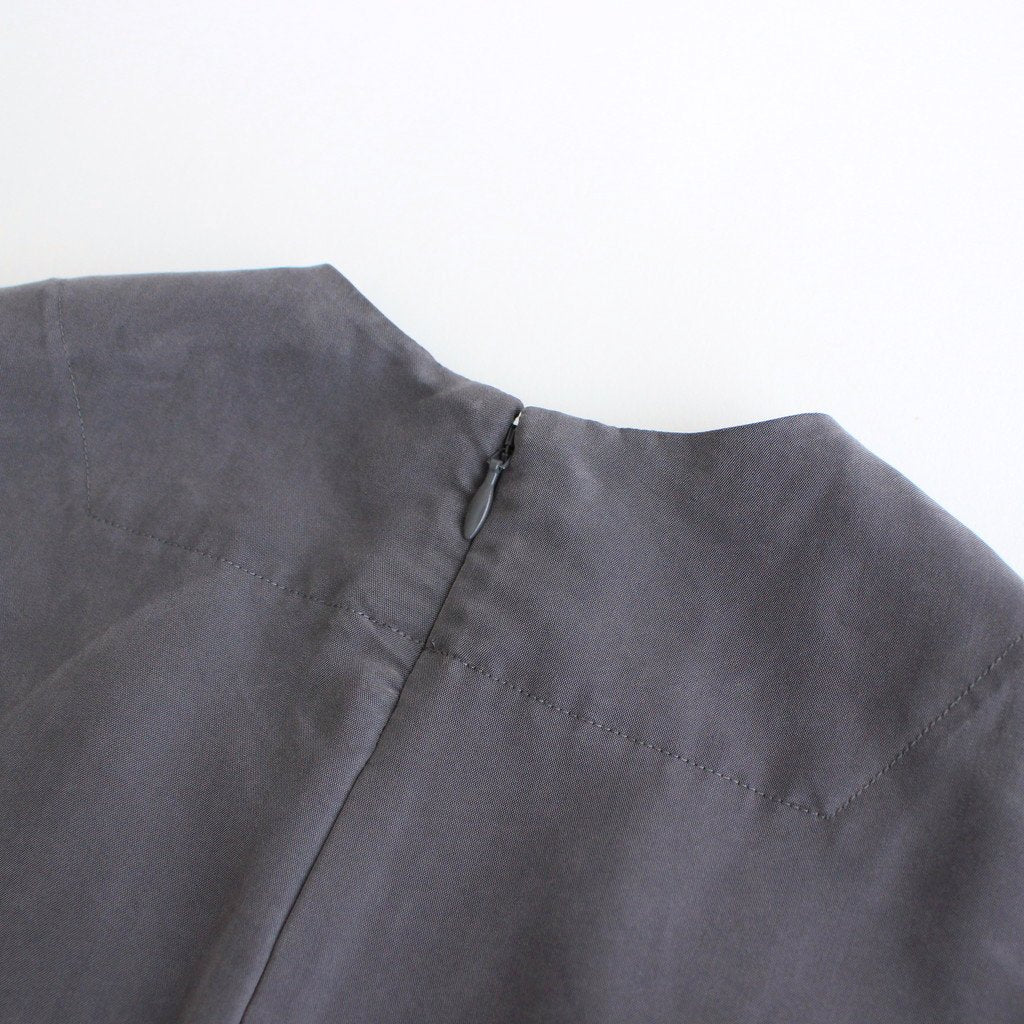 NGSGOP | フィブリルテンセル・ポプリン ギャザーワンピース #SLATE GREY [CW_NC107OP]