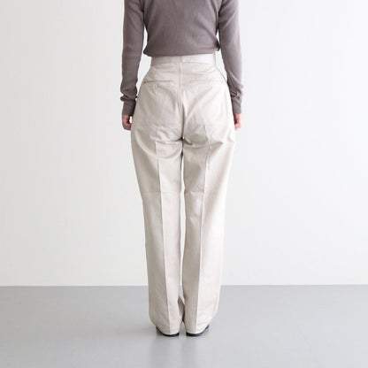 DOUBLE BELTED GURKHA TROUSERS #IVORY [L2102-PT001]