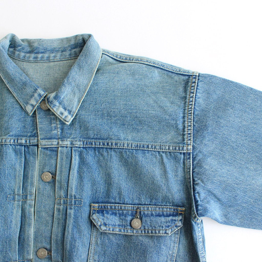 BRENDA BIG TRUCKER JACKET 《FADE INDIGO》 #FADE INDIGO [H2102-JJ003F]