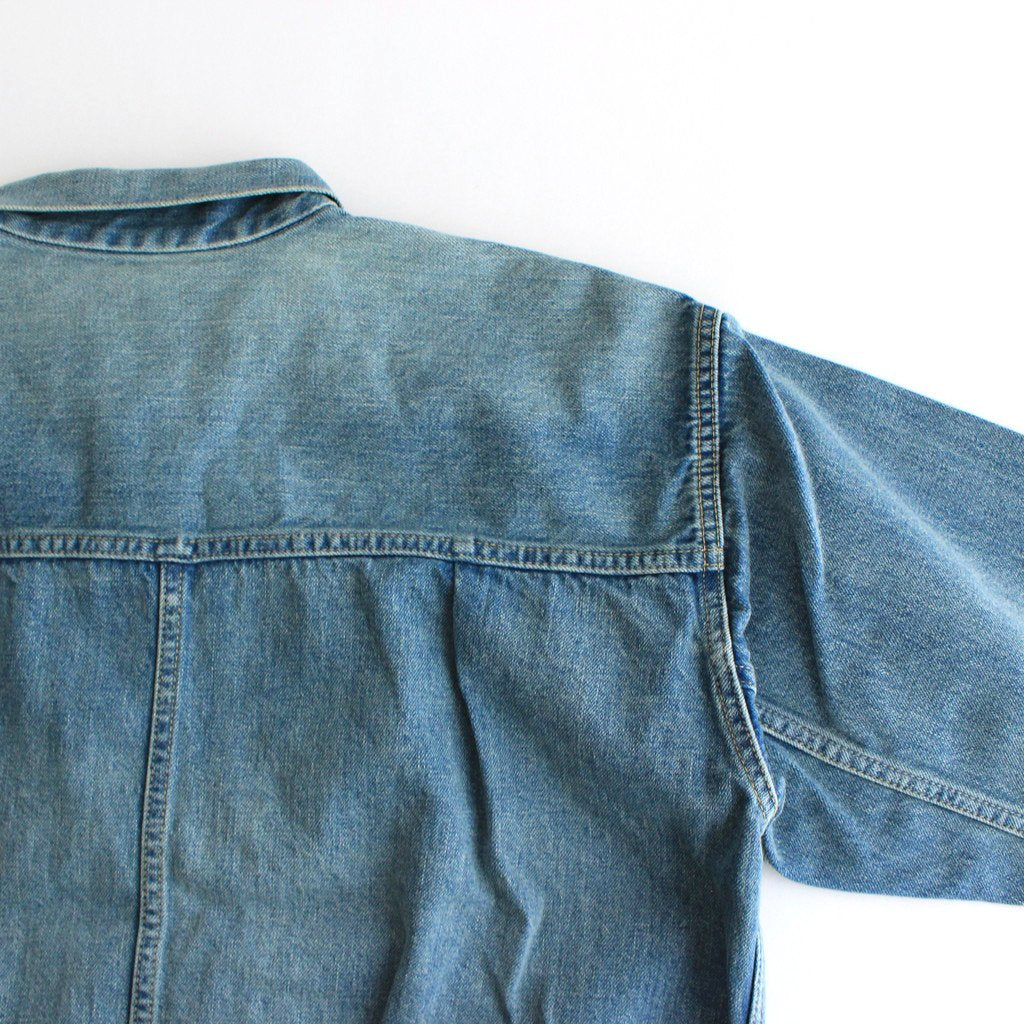 BRENDA BIG TRUCKER JACKET 《FADE INDIGO》 #FADE INDIGO [H2102-JJ003F]