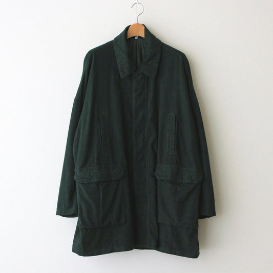 FBBBL | Flannel Rayon Garment Dye Long Blouson #DEEP GREEN [CW_FR026JK]