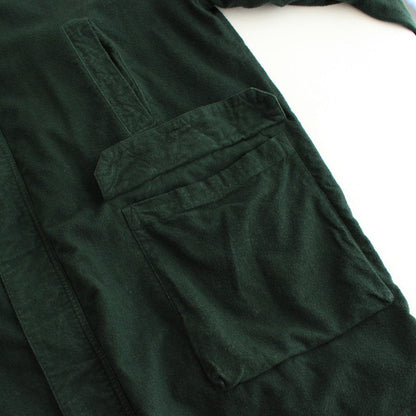 FBBBL | Flannel Rayon Garment Dye Long Blouson #DEEP GREEN [CW_FR026JK]