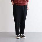 NTMPT | ヘヴィー ポリエステル ダブルクロス 2WAY ストレッチ ストレートイージーパンツ #BLACK [CW_NC164PF]