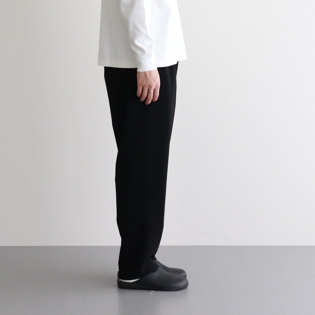 NTMPT | ヘヴィー ポリエステル ダブルクロス 2WAY ストレッチ ストレートイージーパンツ #BLACK [CW_NC164PF]