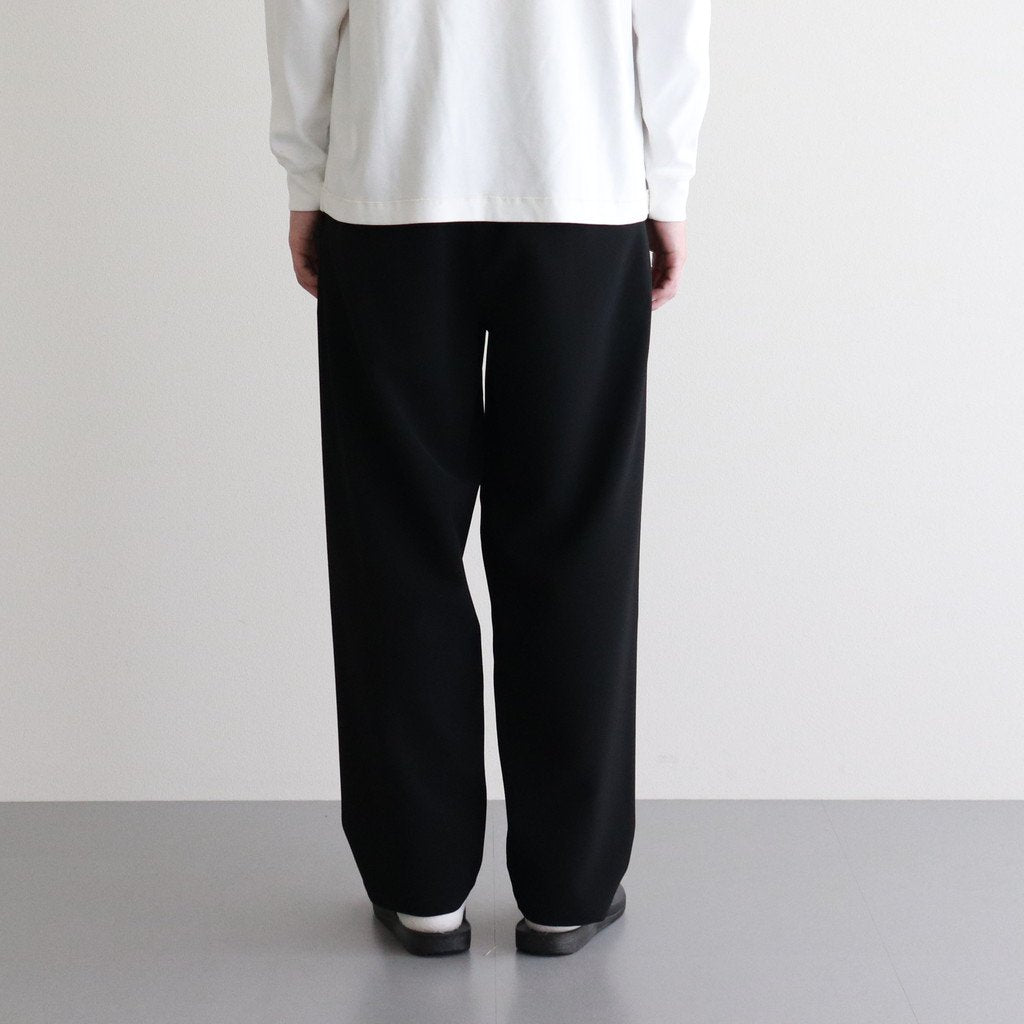 NTMPT | ヘヴィー ポリエステル ダブルクロス 2WAY ストレッチ ストレートイージーパンツ #BLACK [CW_NC164PF]