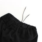 NTMPT | ヘヴィー ポリエステル ダブルクロス 2WAY ストレッチ ストレートイージーパンツ #BLACK [CW_NC164PF]