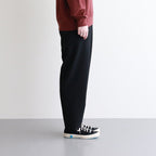 NTMPT | ヘヴィー ポリエステル ダブルクロス 2WAY ストレッチ ストレートイージーパンツ #BLACK [CW_NC164PF]