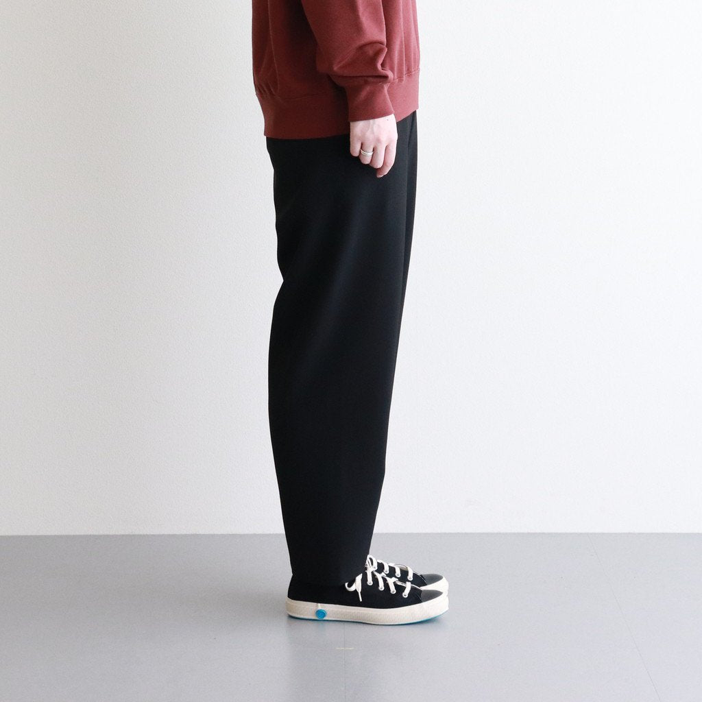 NTMPT | ヘヴィー ポリエステル ダブルクロス 2WAY ストレッチ ストレートイージーパンツ #BLACK [CW_NC164PF]