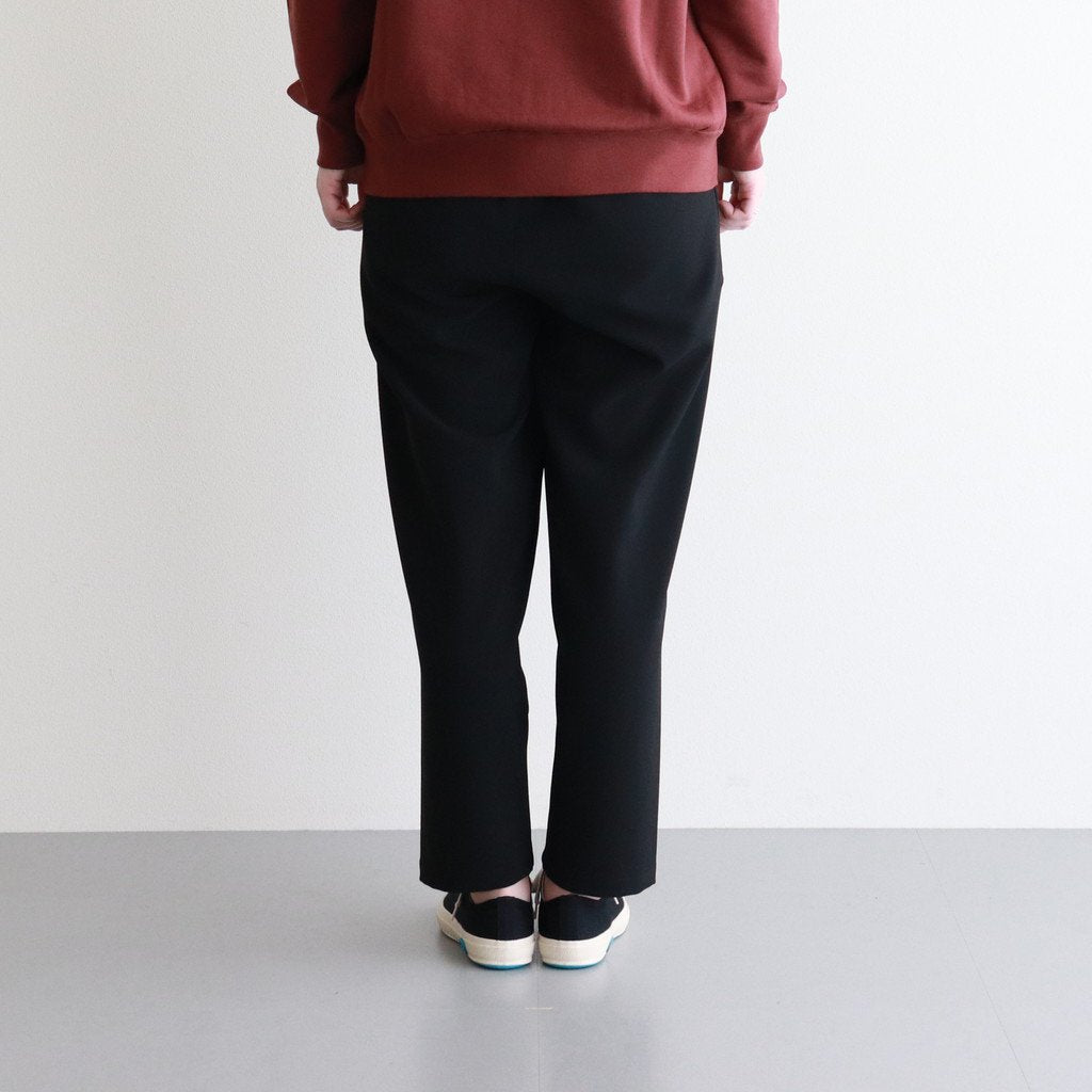 NTMPT | ヘヴィー ポリエステル ダブルクロス 2WAY ストレッチ ストレートイージーパンツ #BLACK [CW_NC164PF]