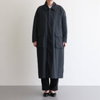 FSOCT | High twist TC gabardine stainless steel collar coat #MELANGE DARK GRAY [CW_FR082CT]