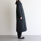 FSOCT | High twist TC gabardine stainless steel collar coat #MELANGE DARK GRAY [CW_FR082CT]
