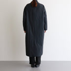FSOCT | High twist TC gabardine stainless steel collar coat #MELANGE DARK GRAY [CW_FR082CT]