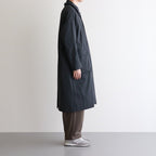FSOCT | High twist TC gabardine stainless steel collar coat #MELANGE DARK GRAY [CW_FR082CT]