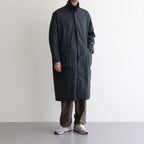 FSOCT | High twist TC gabardine stainless steel collar coat #MELANGE DARK GRAY [CW_FR082CT]