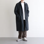 FSOCT | High twist TC gabardine stainless steel collar coat #MELANGE DARK GRAY [CW_FR082CT]