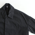 FSOCT | High twist TC gabardine stainless steel collar coat #MELANGE DARK GRAY [CW_FR082CT]