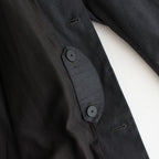 FSOCT | High twist TC gabardine stainless steel collar coat #MELANGE DARK GRAY [CW_FR082CT]