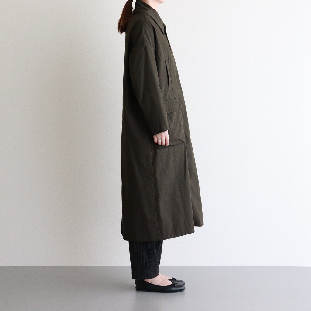 FSOCT | High Twist TC Gabardine Stencil Collar Coat #OLIVE [CW_FR082CT]