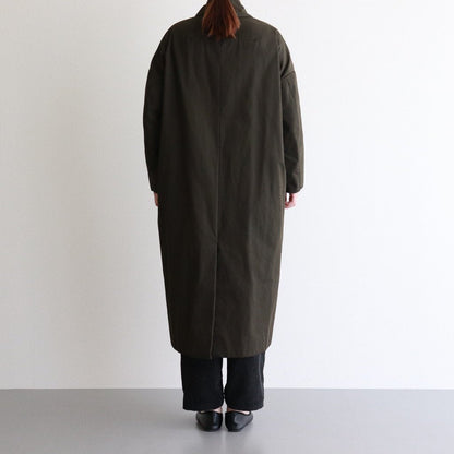 FSOCT | High twist TC gabardine collar coat #OLIVE [CW_FR082CT]