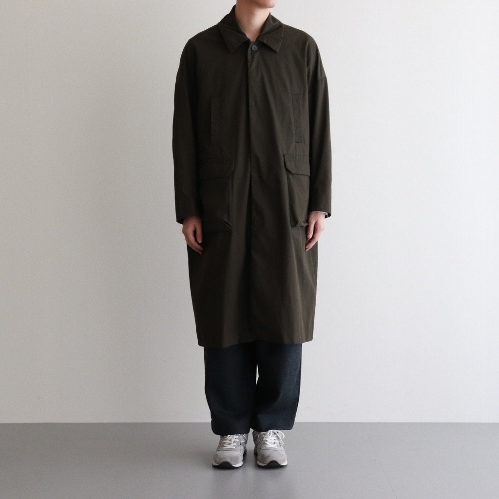 FSOCT | High Twist TC Gabardine Stencil Collar Coat #OLIVE [CW_FR082CT]