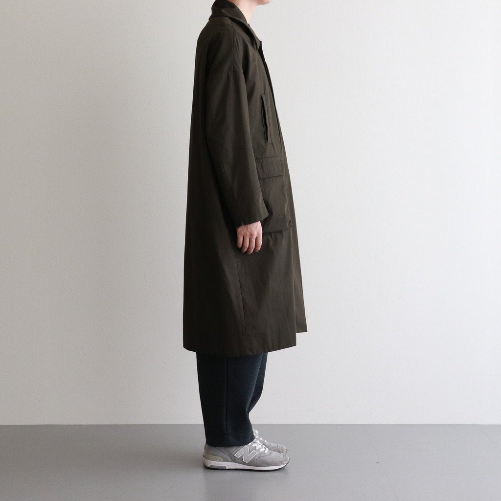 FSOCT | High Twist TC Gabardine Stencil Collar Coat #OLIVE [CW_FR082CT]