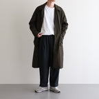 FSOCT | High Twist TC Gabardine Stencil Collar Coat #OLIVE [CW_FR082CT]