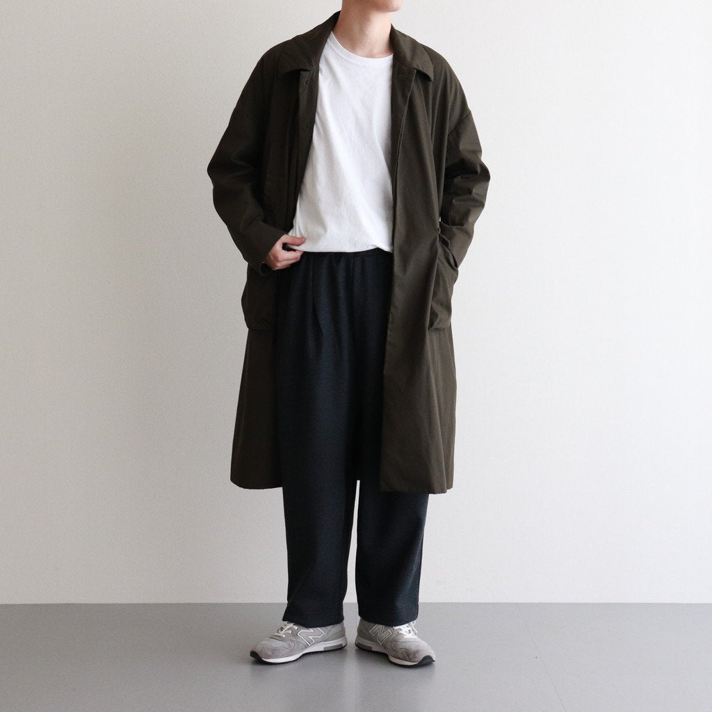 FSOCT | High Twist TC Gabardine Stencil Collar Coat #OLIVE [CW_FR082CT]