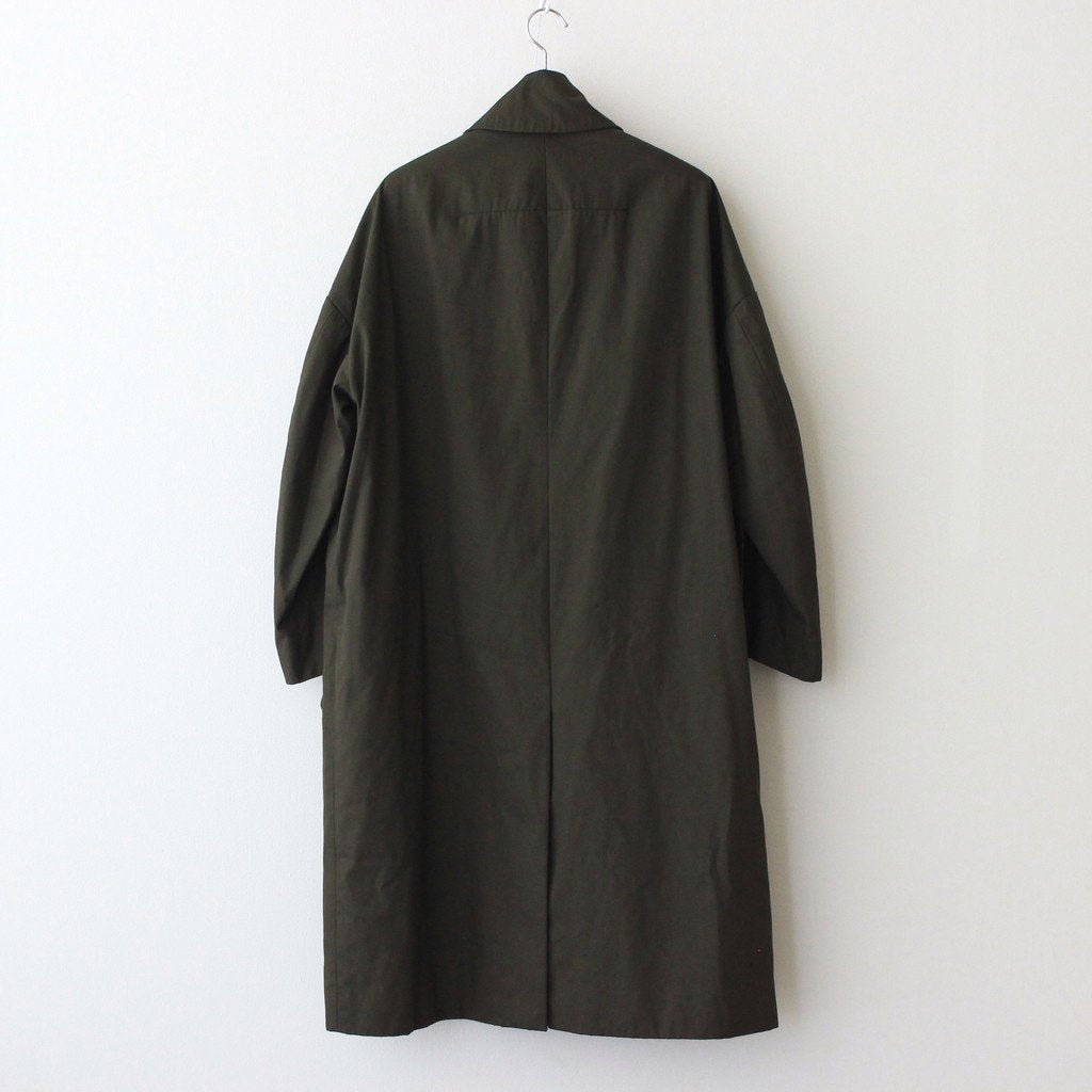 FSOCT | High twist TC gabardine collar coat #OLIVE [CW_FR082CT]