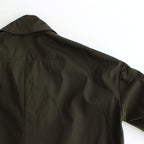 FSOCT | High Twist TC Gabardine Stencil Collar Coat #OLIVE [CW_FR082CT]