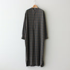 BAND COLLAR PULLOVER DRESS #SAGE GREEN [L2102-DR001]