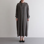 BAND COLLAR PULLOVER DRESS #SAGE GREEN [L2102-DR001]