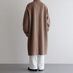 NGOCT｜スーパー100'sウール ショートビーバークロス ステンカラーオーバーコート #BISCUIT [CW_NC153CT]