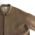 NGOCT｜スーパー100'sウール ショートビーバークロス ステンカラーオーバーコート #BISCUIT [CW_NC153CT]