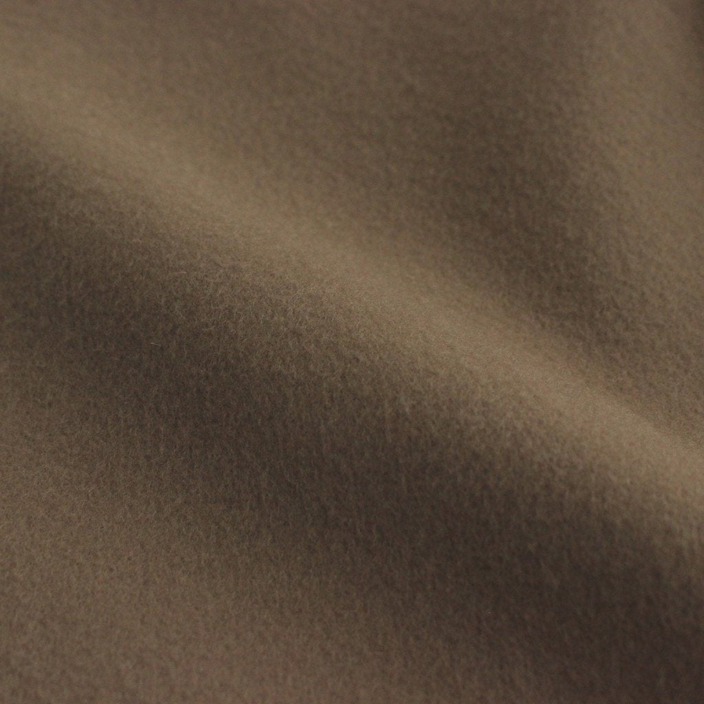 NGOCT｜スーパー100'sウール ショートビーバークロス ステンカラーオーバーコート #BISCUIT [CW_NC153CT]